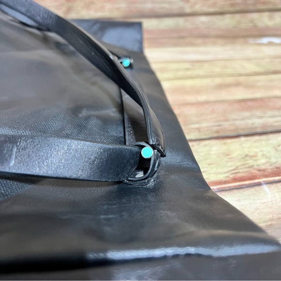 Tiffany & Co. Black Leather Large Tote - Picture 9 of 11